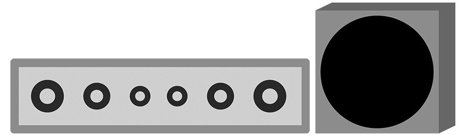 Soundbar and Subwoofer - Smaller