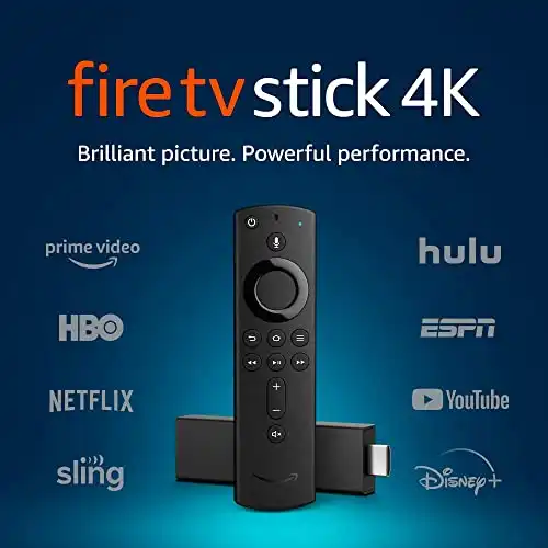 Fire TV Stick 4K streaming device with Alexa Voice Remote (includes TV controls) | Dolby Vision